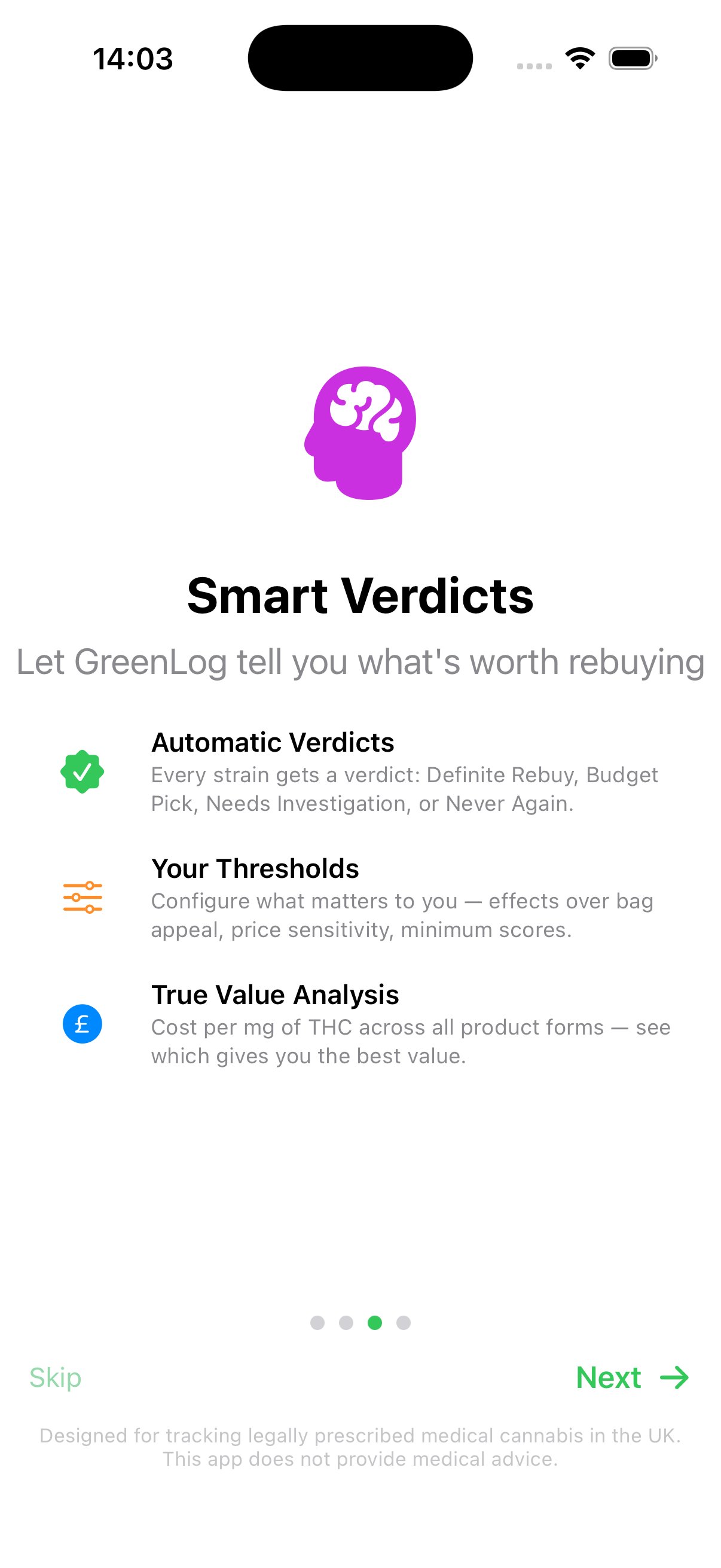 Onboarding smart verdicts